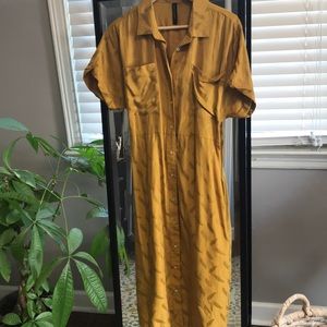 Mustard Shirt Dress